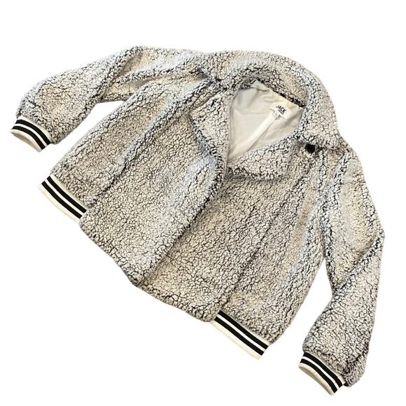 JACK BY DD DAKOTA Grey Shearling Jacket Large - Picture 2 of 14